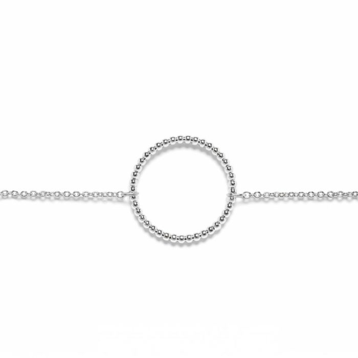 Bracelet cercle chainette argenté Hazanellie
