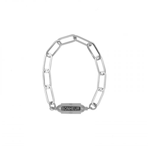 bracelet chaine bonheur argenté Hazanellie
