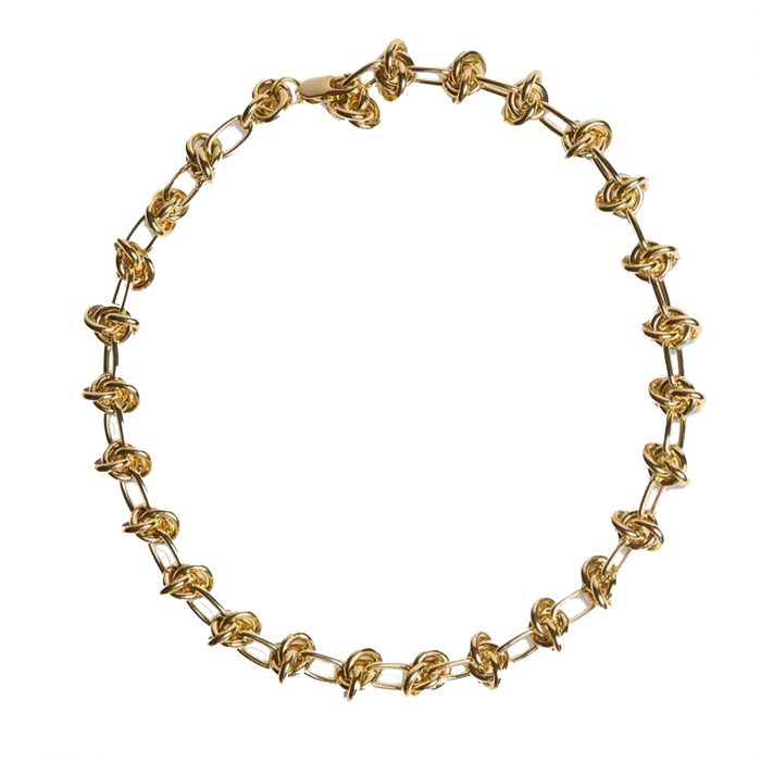bracelet chainette noeud doré Hazanellie